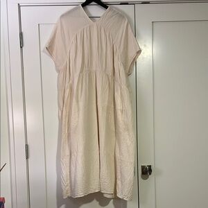 100% Organic Cotton Summer Cream Dress